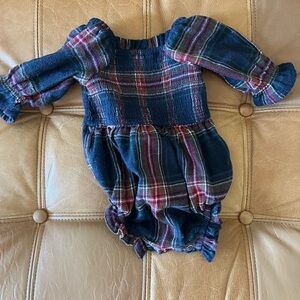 Plaid Baby Ivy City Co. Romper